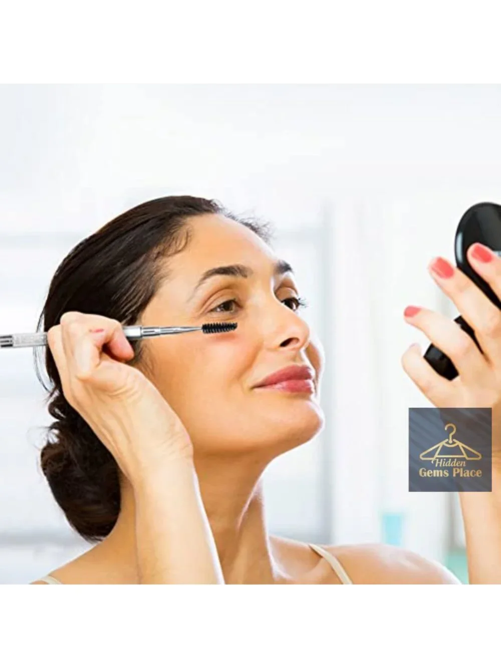 Eyelash Comb Curler Makeup Brush Mascara Brush with Cap Travel Accessories